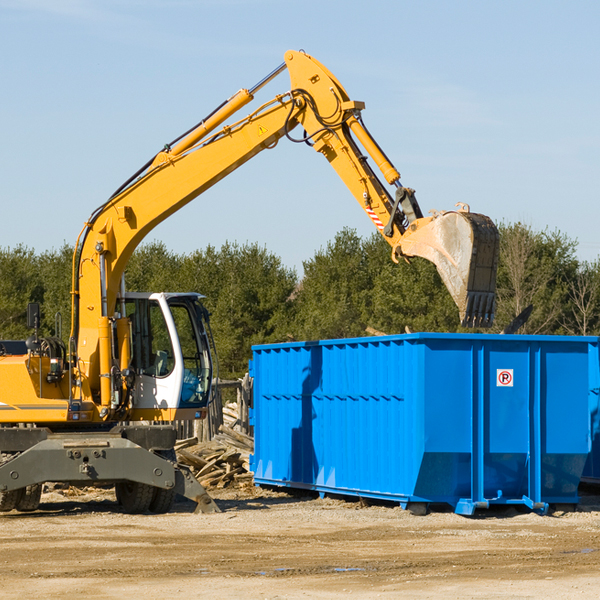 how many times can i have a residential dumpster rental emptied in Valley Acres